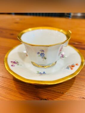 Meissen Antique Tea Cup and Saucer